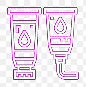 Pink Line Font PNG