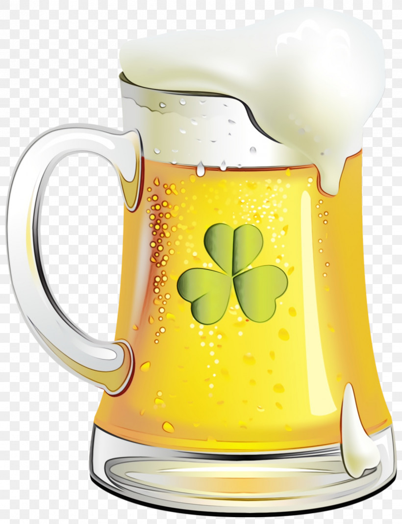 Yellow Drinkware Mug Beer Stein Tableware, PNG, 1226x1600px,  Download Free