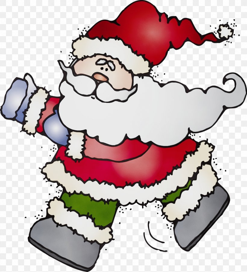 Santa Claus, PNG, 1209x1330px, Watercolor, Cartoon, Paint, Santa Claus, Wet Ink Download Free