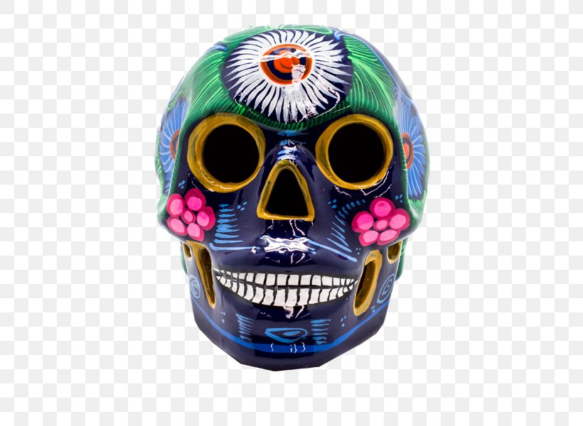 Skull Day Of The Dead Mexico Death, PNG, 600x600px, Skull, Bone, Ceramic, Day Of The Dead, Death Download Free