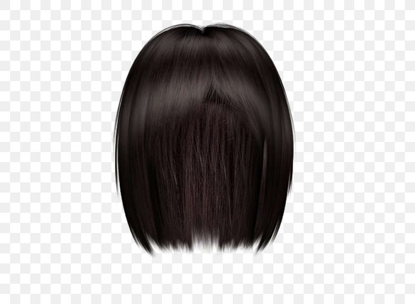 Wig Layered Hair Step Cutting Brown Hair, PNG, 600x600px, Wig, Bangs, Black, Black Hair, Brown Hair Download Free