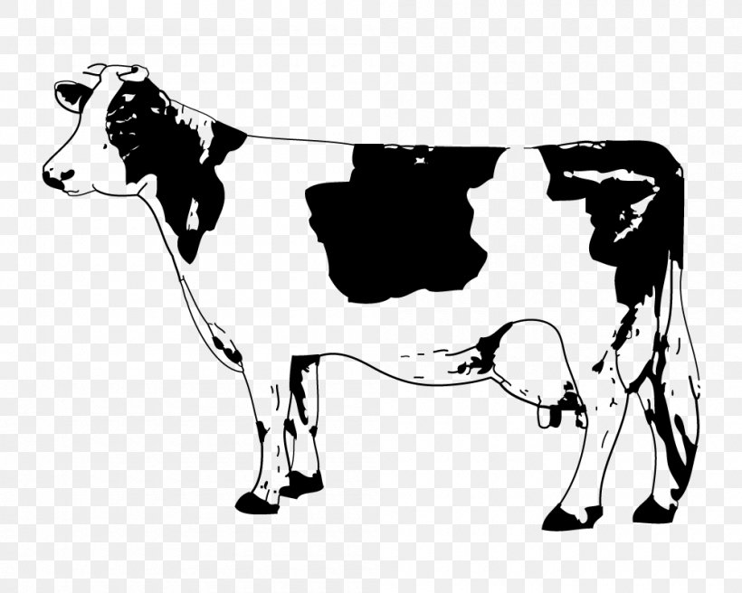 Angus Cattle Calf Clip Art, PNG, 1000x800px, Angus Cattle, Black, Black And White, Bull, Calf Download Free