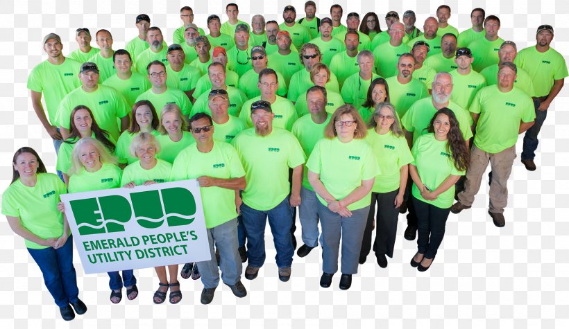 Emerald People's Utility District Public Utility District T-shirt, PNG, 1800x1043px, Public Utility District, Community, Green, Job, Material Download Free