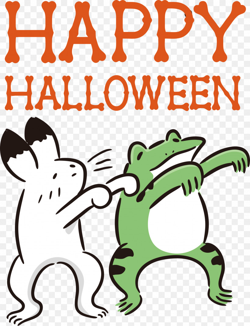 Happy Halloween, PNG, 2293x3000px, Happy Halloween, Cartoon, Frogs, Green, Happiness Download Free