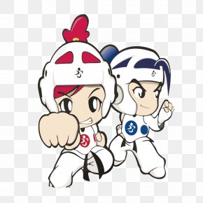 Cartoon Doll - Taekwondo Poster Cartoon PNG