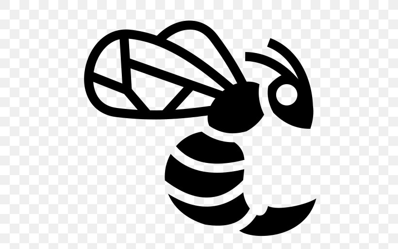 Symbol Wasp Clip Art, PNG, 512x512px, Symbol, Artwork, Bee Sting, Black And White, Gratis Download Free
