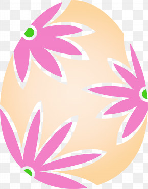 Floral Easter Egg Flower Easter Egg Happy Easter Day PNG