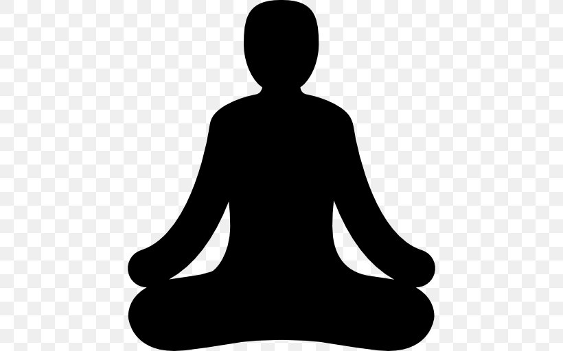 Meditation Lotus Position Retreat Buddhism Mindfulness, PNG, 512x512px, Meditation, Asento, Black And White, Buddharupa, Buddhism Download Free