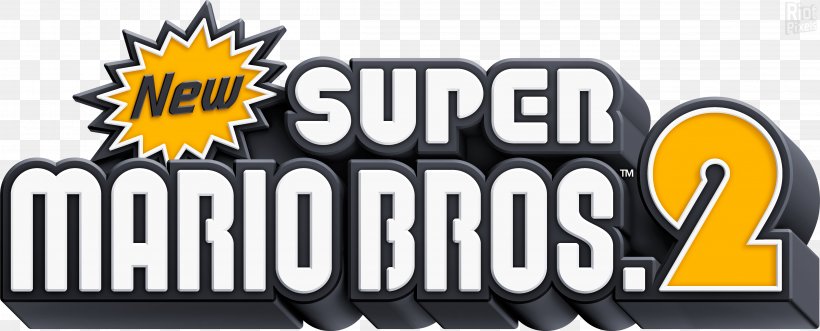 New Super Mario Bros. 2 Super Mario 3D Land, PNG, 4617x1869px, New Super Mario Bros 2, Advertising, Banner, Brand, Logo Download Free