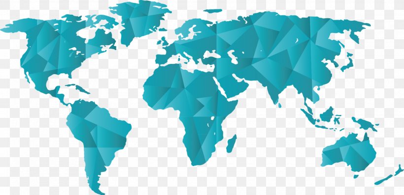World Map Vector Graphics Globe, PNG, 1920x931px, World, Aqua, Blue, Globe, Map Download Free