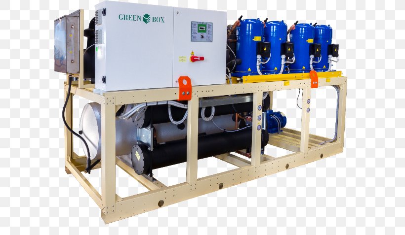 Machine Water Chiller Water Cooling, PNG, 640x477px, Machine, Air Cooling, Chiller, Compressor, Condenser Download Free