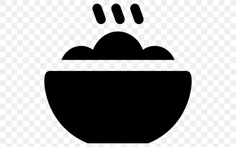 Rice Dinner Bowl Food, PNG, 512x512px, Rice, Black, Black And White, Bowl, Cooking Download Free