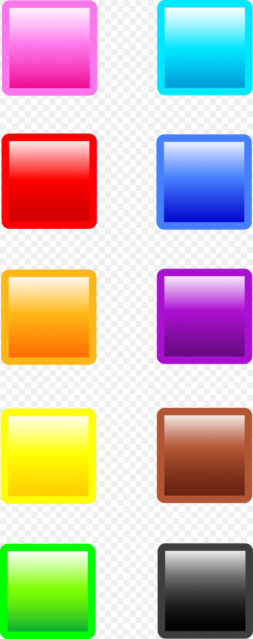 Web Button Drawing Color Clip Art, PNG, 3501x8850px, Web Button, Color, Drawing, Rectangle, Royaltyfree Download Free