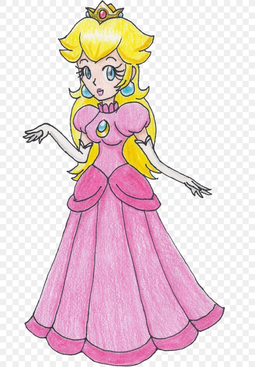 Princess Peach Super Mario Bros. Super Smash Bros. Melee Clip Art, PNG, 678x1179px, Princess Peach, Art, Artwork, Clothing, Costume Download Free