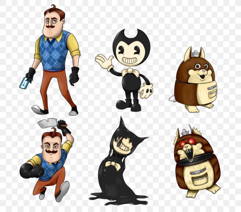Bendy And The Ink Machine Tattletail Hello Neighbor Five Nights At Freddy's 3, PNG, 1024x900px, Bendy And The Ink Machine, Cartoon, Drawing, Fan Art, Fiction Download Free