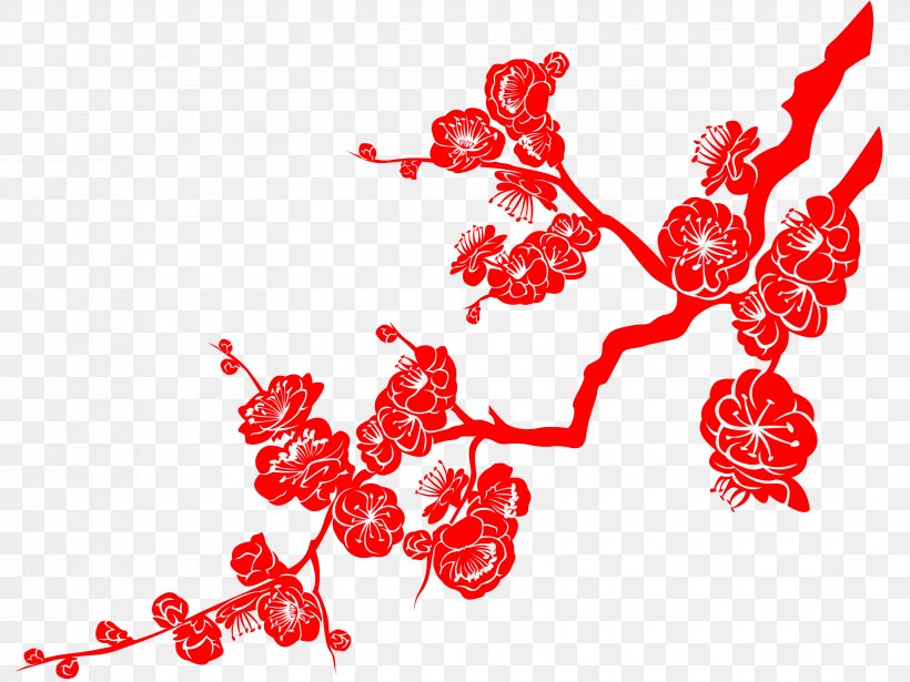 Chinese New Year Papercutting Clip Art, PNG, 3295x2475px, Chinese New Year, Android, Art, Branch, Computer Software Download Free