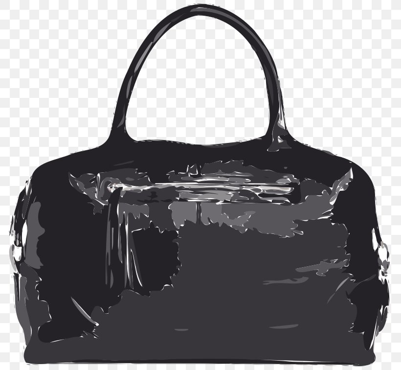 Handbag Clip Art, PNG, 800x756px, Bag, Black, Black And White, Brand ...