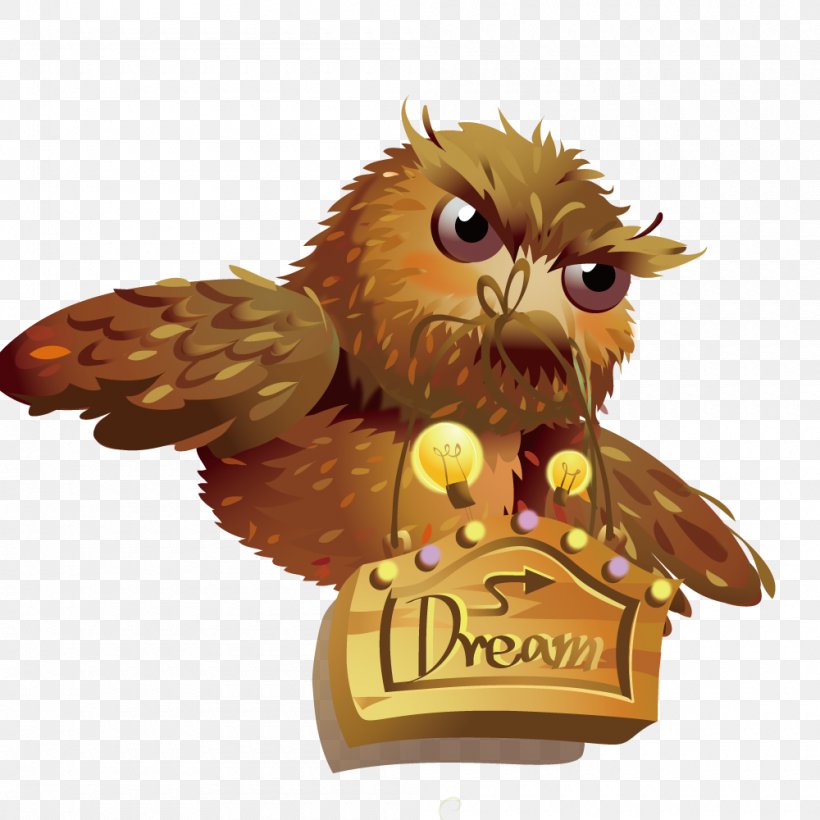 Owl, PNG, 1000x1000px, Owl, Animation, Beak, Bird, Bird Of Prey Download Free