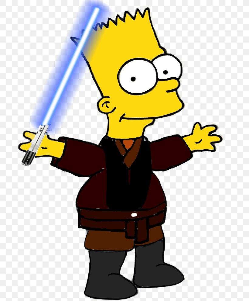 Bart Simpson Jedi Star Wars Fan Art, PNG, 782x990px, Bart Simpson, Art, Artwork, Cartoon, Character Download Free