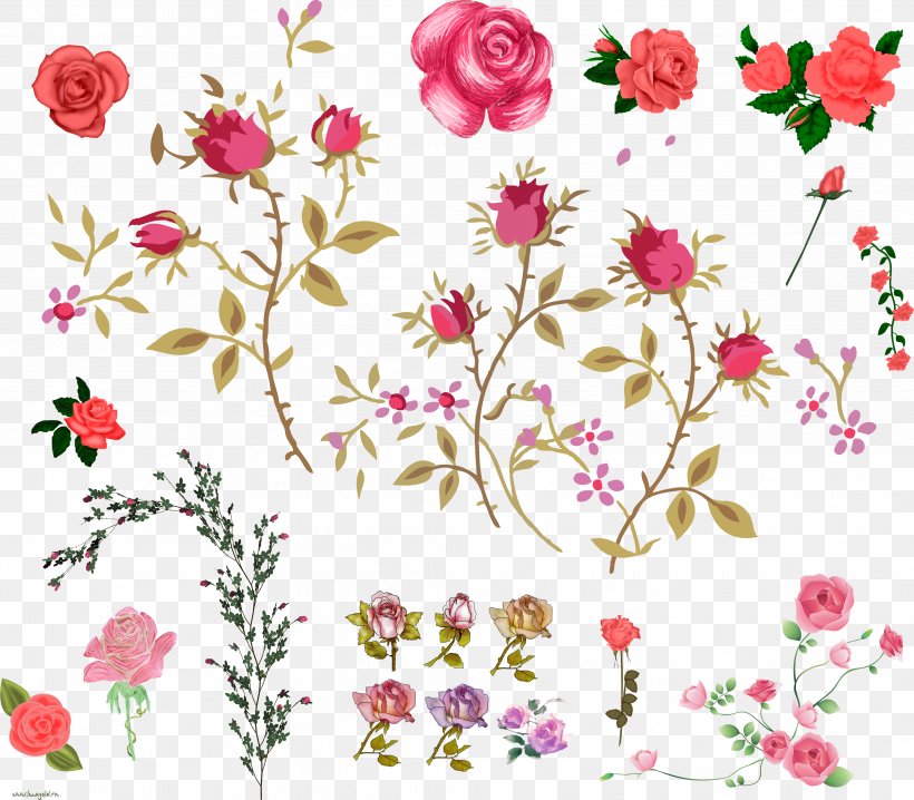 Floral Design Petal Flower Thorns, Spines, And Prickles, PNG, 4153x3639px, Floral Design, Area, Art, Beach Rose, Blossom Download Free