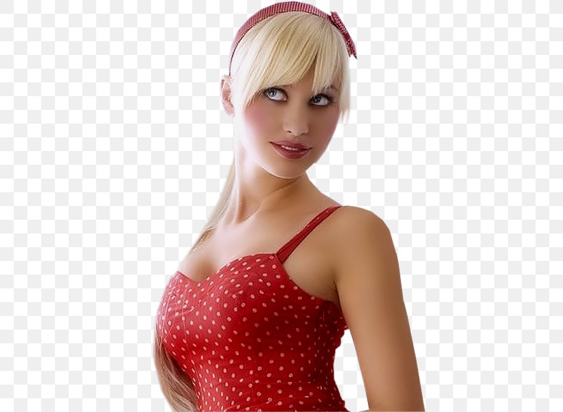 Polka Dot Blond Dress Clothing Desktop Wallpaper, PNG, 423x600px, Polka Dot, Bangs, Blond, Brown Hair, Clothing Download Free