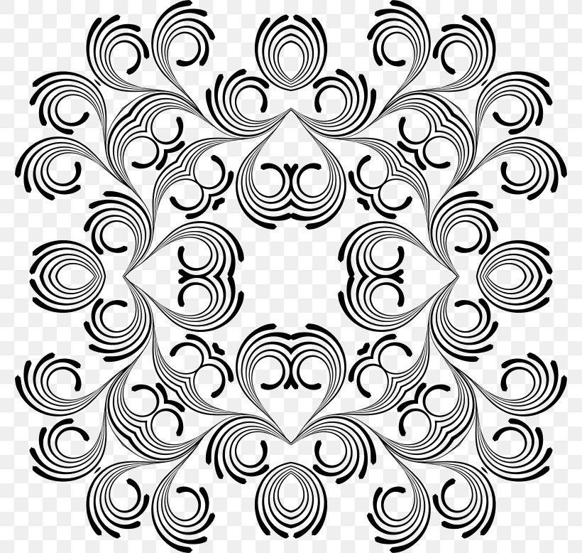 Download, PNG, 778x778px, White, Area, Black And White, Floral Design, Flour Download Free