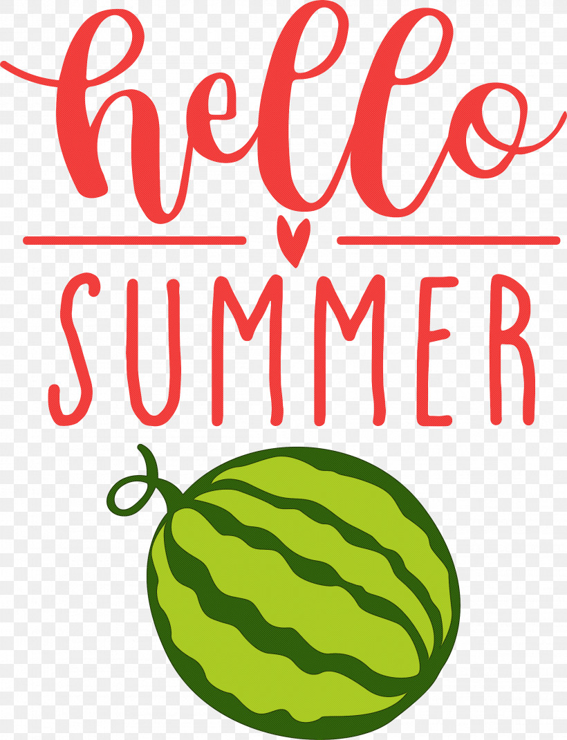 Hello Summer, PNG, 2297x3000px, Hello Summer, Fruit, Green, Line, Logo Download Free