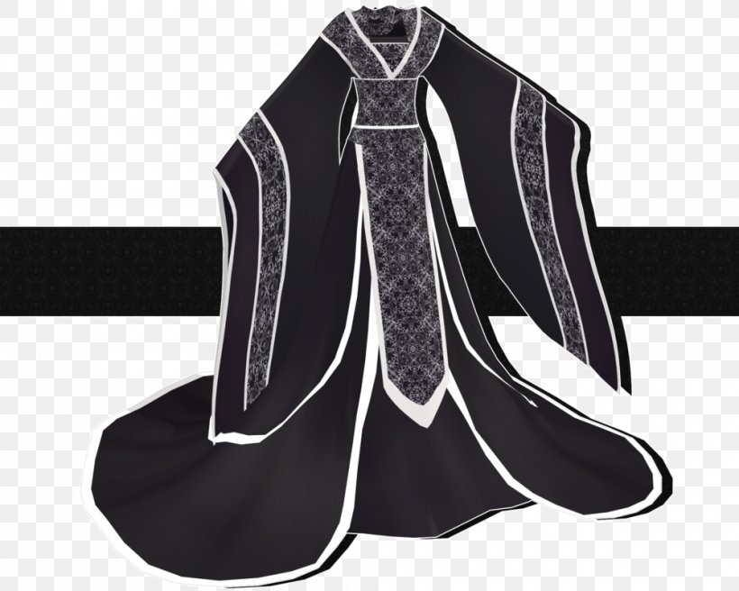 Robe Hanfu Kimono Clothing Dress, PNG, 1000x800px, Robe, Black, Clothing, Clothing Accessories, Dress Download Free