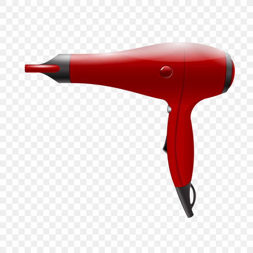 Hair Dryer, PNG, 1000x1000px, Hair Dryer, Drying, Hair, Red Download Free
