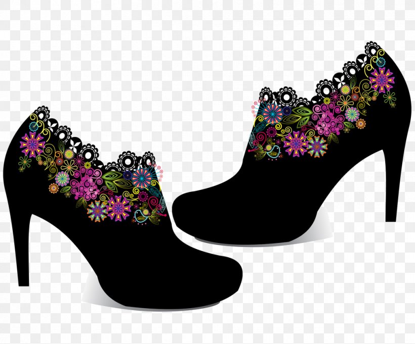 High-heeled Shoe Footwear Shoe Designer CHAUSSONS De Danse, PNG, 1016x844px, Shoe, Black, Boot, Color, Footwear Download Free