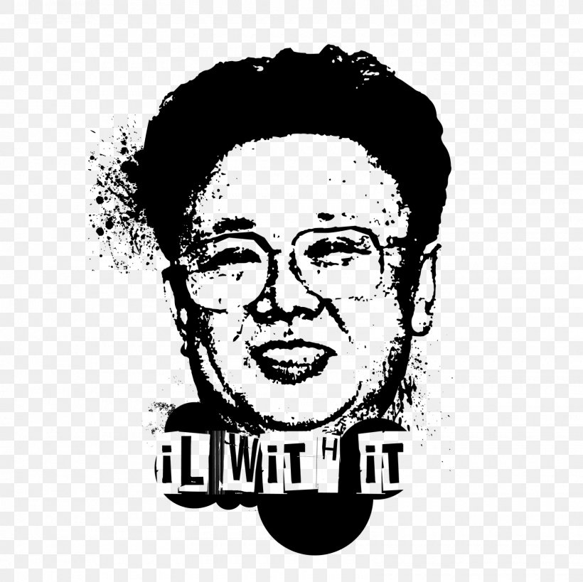 North Korea Kim Jong-un Clip Art, PNG, 1600x1600px, North Korea, Album Cover, Art, Beard, Black And White Download Free