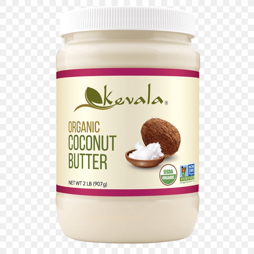 Cream Organic Food Coconut Oil Coconut Milk, PNG, 1024x1024px, Cream, Almond Butter, Butter, Chocolate Spread, Coconut Download Free
