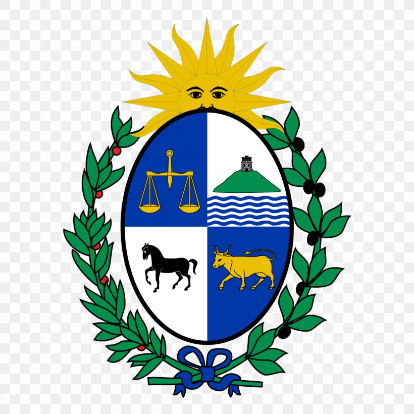Embassy Of Uruguay President Of Uruguay Flag Of Uruguay, PNG, 1200x1200px, Uruguay, Coat Of Arms Of Uruguay, Crest, Emblem, Flag Download Free