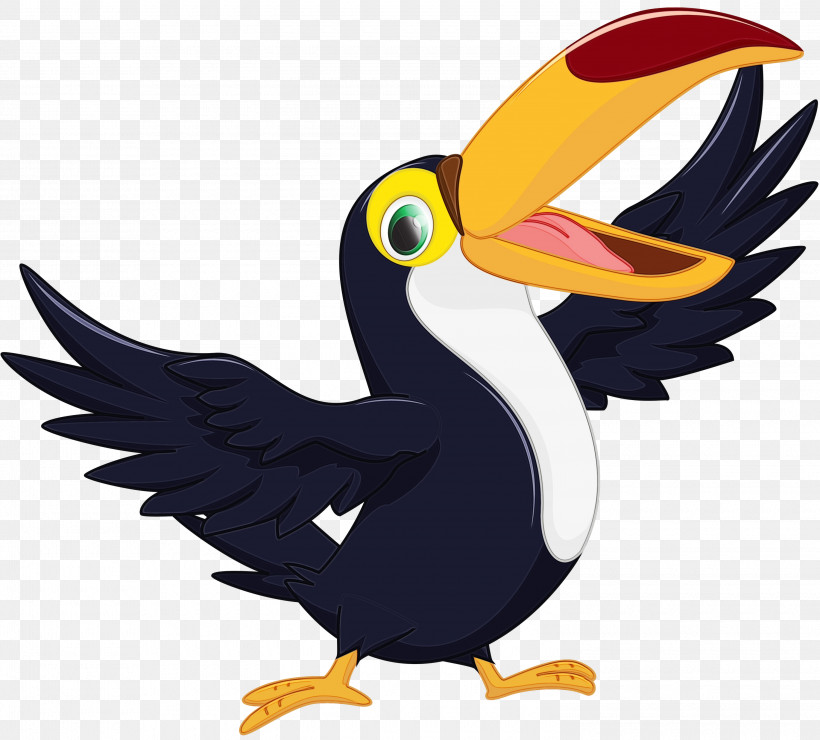 Hornbill Birds Toucans Piciformes Coraciiformes, PNG, 3000x2708px, Watercolor, Beak, Birds, Cartoon M, Coraciiformes Download Free