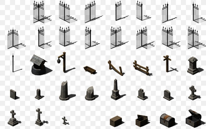 Isometric Graphics In Video Games And Pixel Art Fence, PNG, 1024x640px, Game, Art, Cemetery, Fence, Gate Download Free