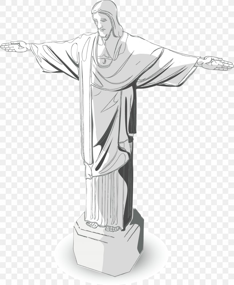 Christ The Redeemer Christ Of Vu0169ng Txe0u Statue, PNG, 2167x2644px, Christ The Redeemer, Art, Artwork, Black And White, Christ Of Vu0169ng Txe0u Download Free