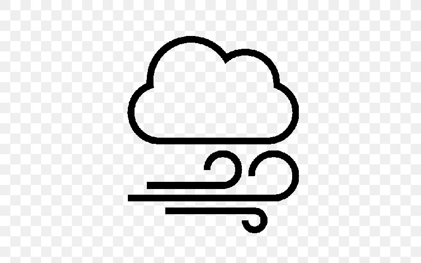 Wind Symbol Cloud Clip Art, PNG, 512x512px, Wind, Area, Black And White, Body Jewelry, Cloud Download Free