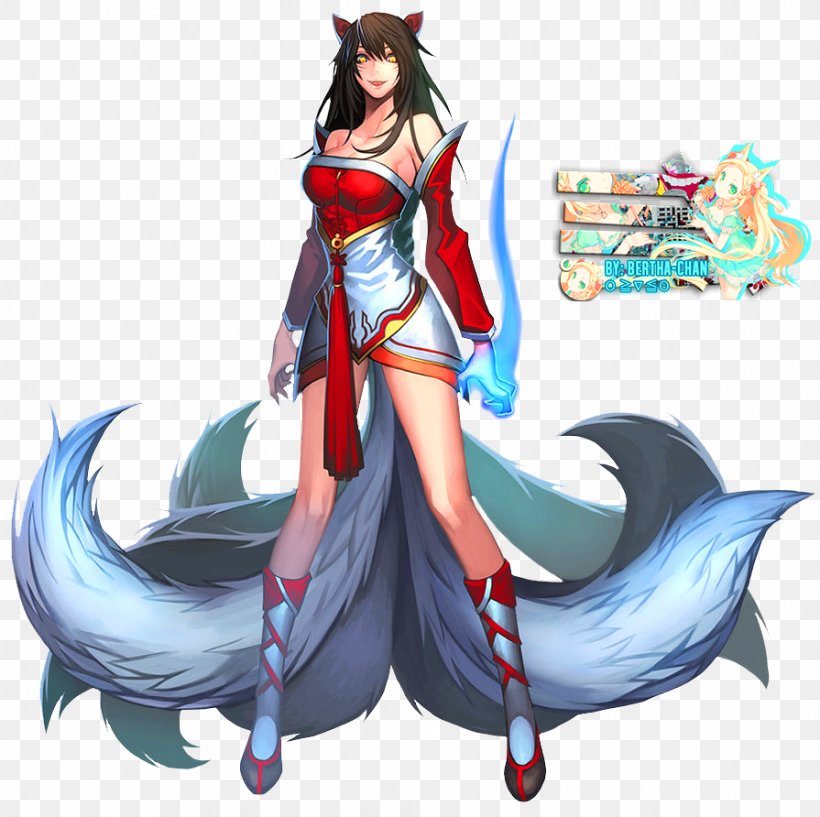 Ahri League Of Legends Nine-tailed Fox Video Game, PNG, 895x892px, Watercolor, Cartoon, Flower, Frame, Heart Download Free