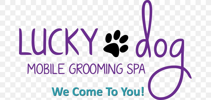 Dog Grooming Paw Lucky Dog Mobile Grooming Spa Animal, PNG, 671x389px, Dog, Animal, Area, Brand, Dog Grooming Download Free