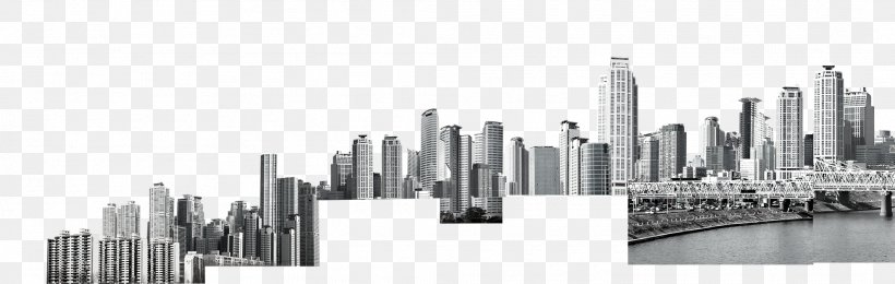Skyscraper Black And White Brand Skyline, PNG, 2119x672px, Skyscraper, Black, Black And White, Brand, Building Download Free