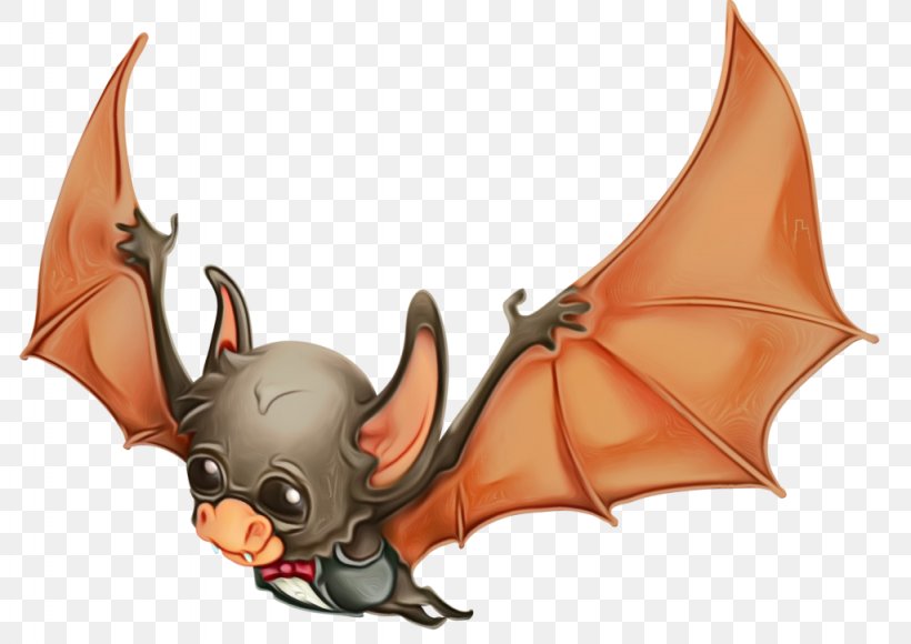 Bat Cartoon Horn Vampire Bat Fictional Character, PNG, 1024x725px, Watercolor, Bat, Cartoon, Fictional Character, Horn Download Free