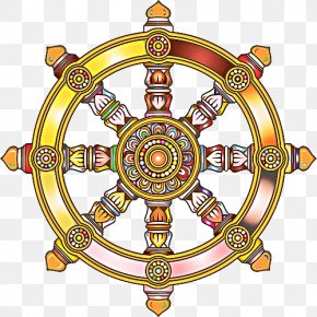 Emblem Gautama Buddha - Flag Background PNG