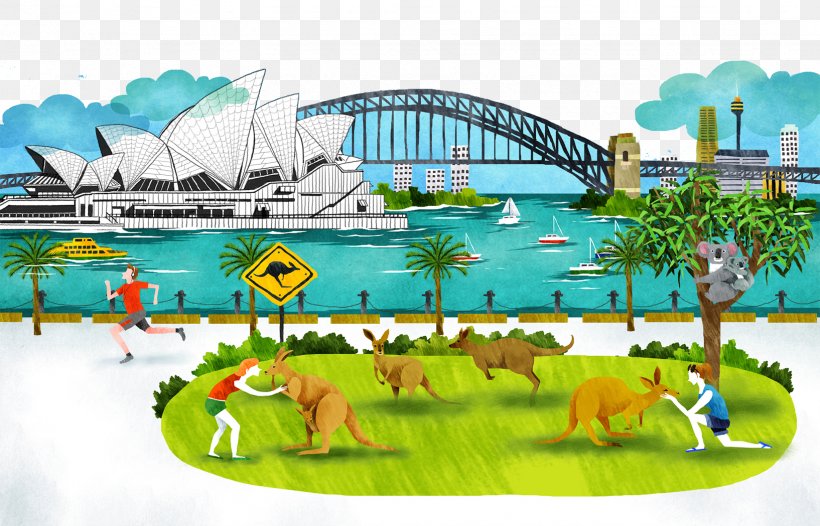 Sydney Opera House Sydney Harbour Bridge Port Jackson City Of Sydney, PNG, 1634x1049px, Sydney Opera House, Art, Australia, Cartoon, City Of Sydney Download Free