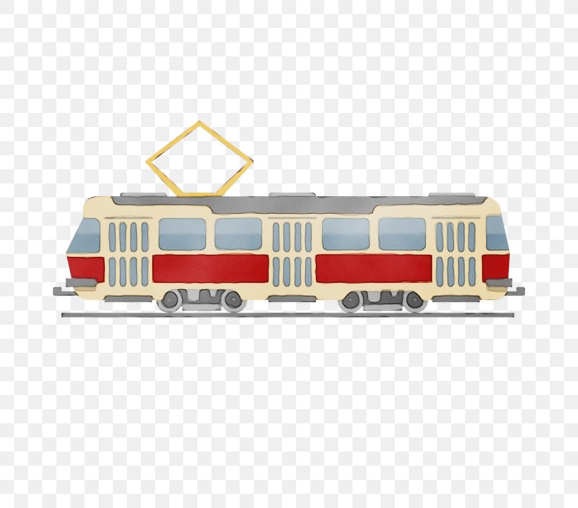 Transport Vehicle Locomotive Rolling Stock Train, PNG, 720x720px, Watercolor, Locomotive, Paint, Passenger Car, Public Transport Download Free