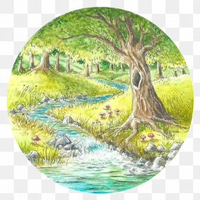 Babble Border - Clip Art Image Watercolor Painting Adobe Illustrator PNG