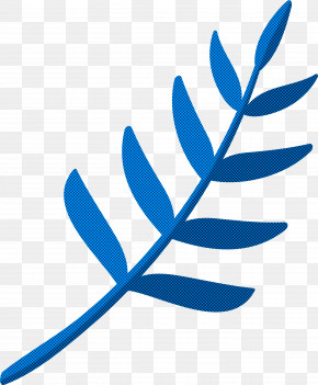 Leaf Plant Stem Branch Swimming Line Art PNG