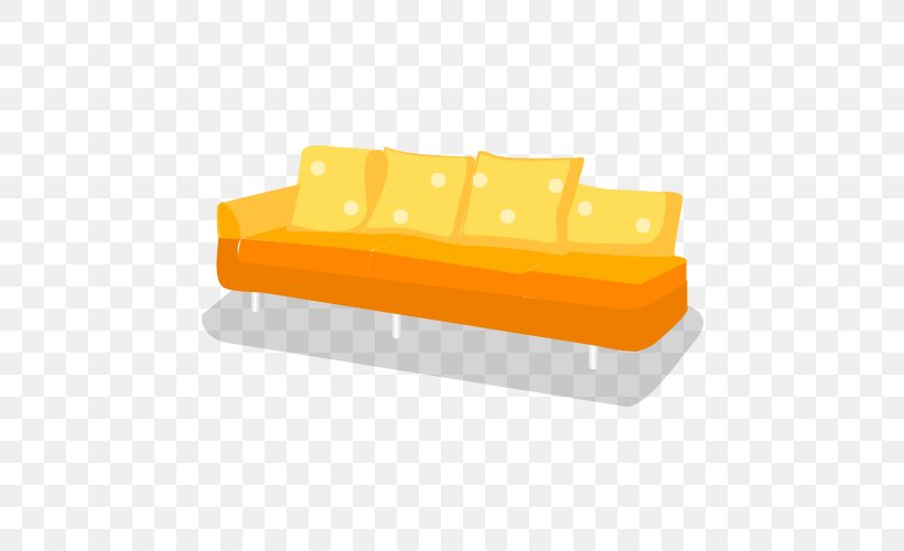 Angle Couch Furniture, PNG, 500x500px, Couch, Furniture, Orange, Outdoor Furniture, Rectangle Download Free