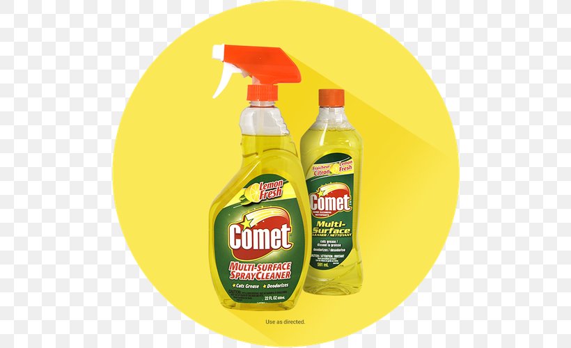 Bleach Comet Hard-surface Cleaner Spray, PNG, 500x500px, Bleach, Bathroom, Bottle, Cleaner, Cleaning Download Free
