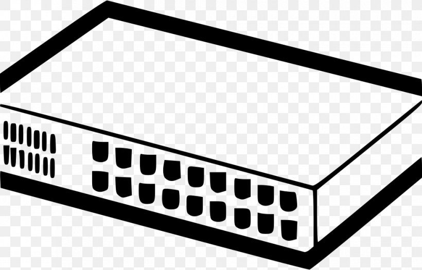 Network Switch Clip Art, PNG, 980x628px, Network Switch, Black And White, Computer Network, Ethernet, Ethernet Hub Download Free