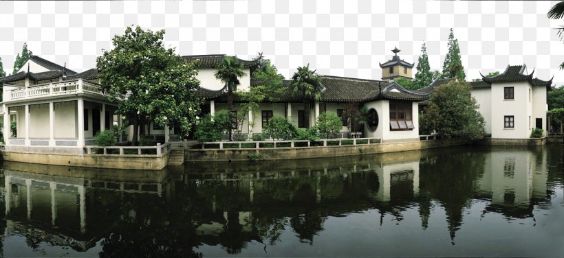 Shanghai Zhujiajiao Dianshan Lake U53e4u93aeu98dfu5802 U6731u5bb6u89d2u8ab2u690du5712, PNG, 1280x587px, Zhujiajiao, Architecture, Bayou, Canal, Cottage Download Free